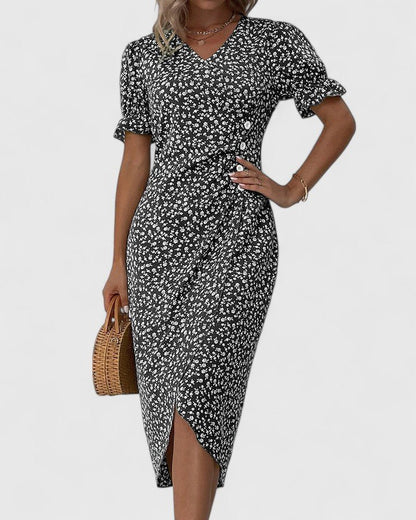 Elowen | Women's Comfortable Button-Front Maxi Dress View 12