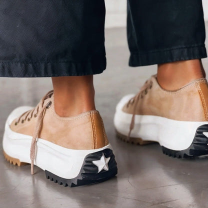Evangeline | Women's Chunky Platform Sneakers Detail