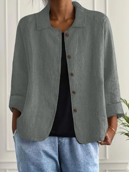 Evelline | Women's Mandarin Collar Classic Light Top Back