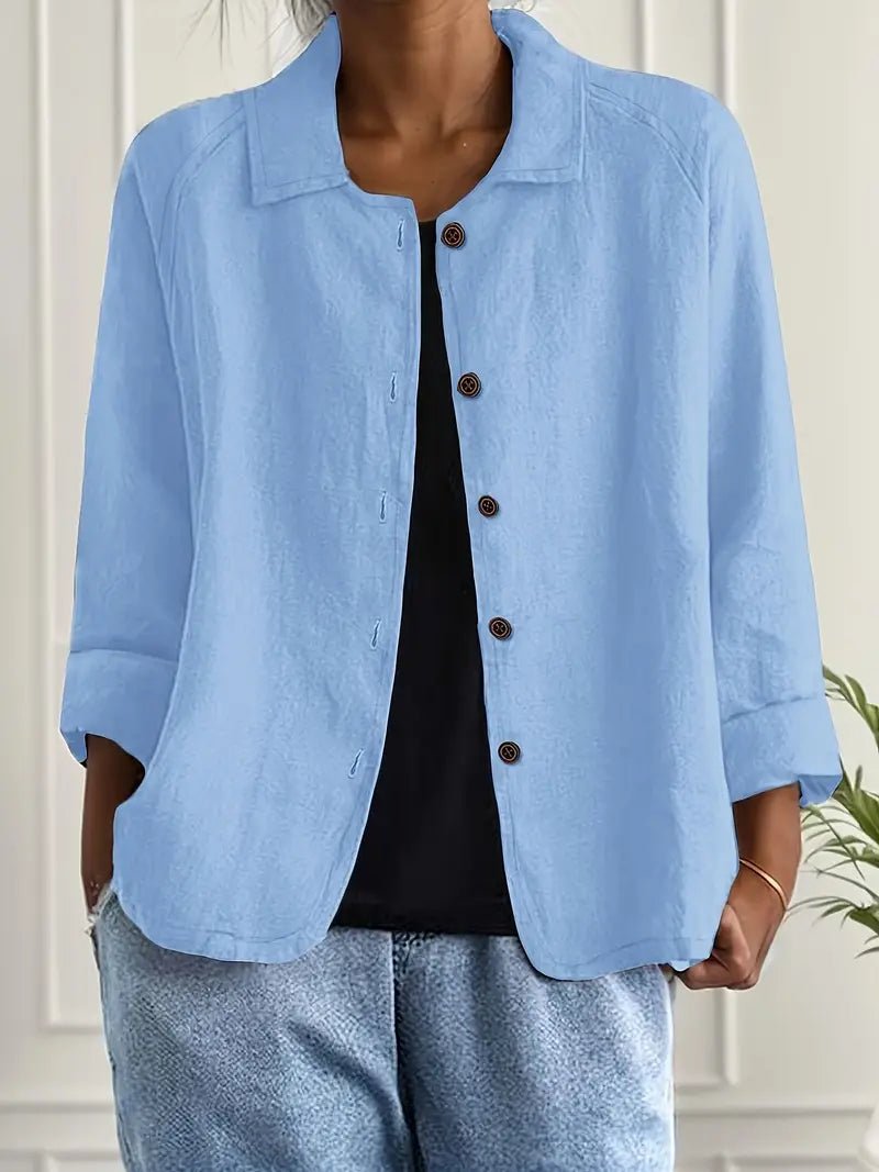 Evelline | Women's Mandarin Collar Classic Light Top Hero
