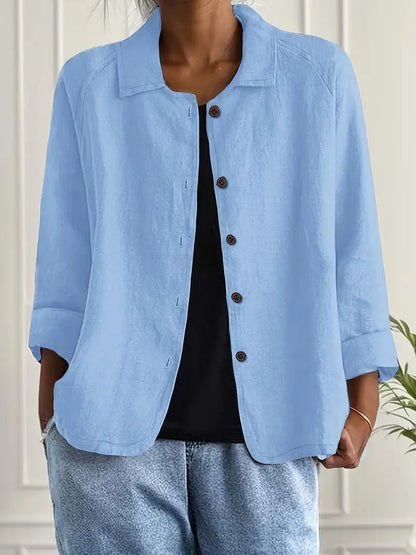 Evelline | Women's Mandarin Collar Classic Light Top Hero