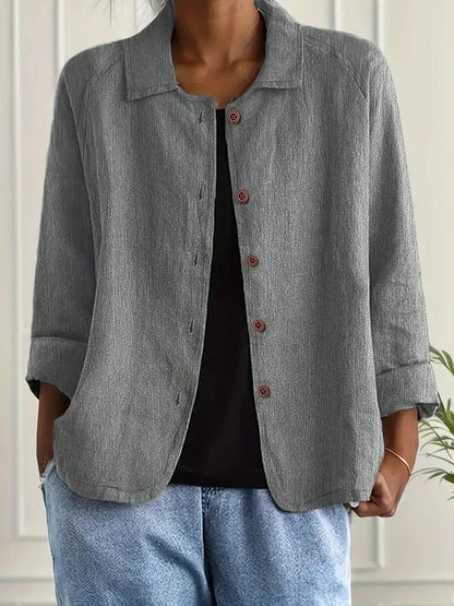 Evelline | Women's Mandarin Collar Classic Light Top Lifestyle