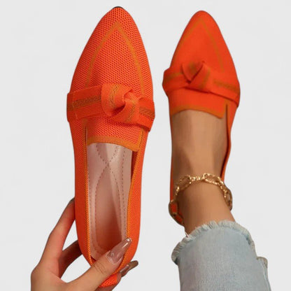 Faye | Women's Bow Orthopedic Loafers Close Up
