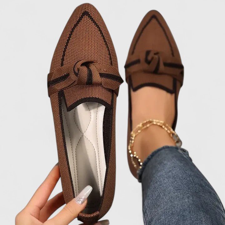 Faye | Women's Bow Orthopedic Loafers Detail
