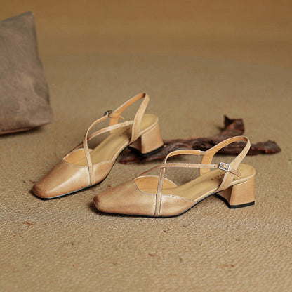 Faye | Women's Cross Strap Block Heels View 14