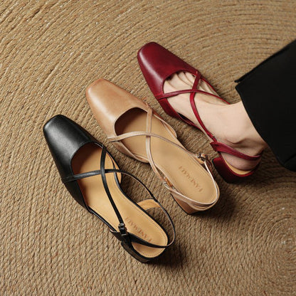 Faye | Women's Cross Strap Block Heels View 16
