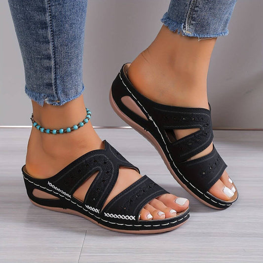Greta | Women's Slip-Resistant Orthopedic Sandals Front