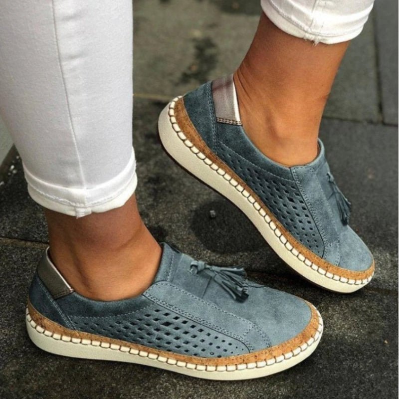 Halvara | Women's Orthoflex Slip-Ons Perforated Arch Support Side