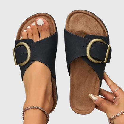 Halvara | Women's Orthopedic Buckle Strap Sandals Hero