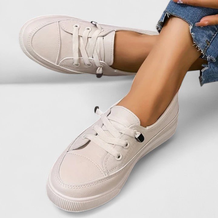 Halvara | Women's Orthopedic Side Buckle Walking Shoes Detail
