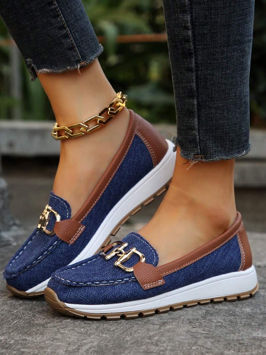 Halvine | Women's Orthopedic Loafers Horsebit Detail Angle