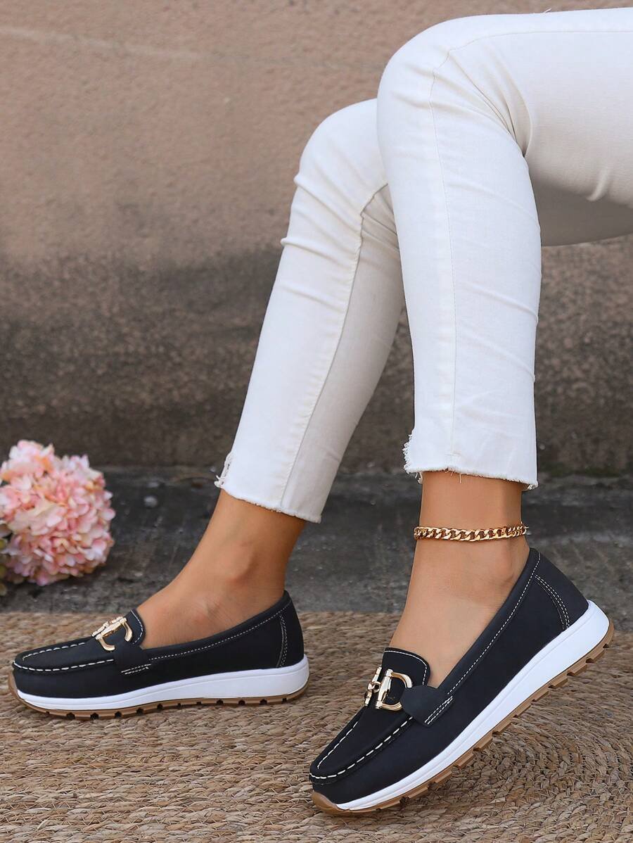 Halvine | Women's Orthopedic Loafers Horsebit Detail Detail