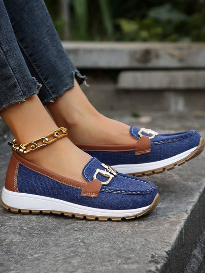 Halvine | Women's Orthopedic Loafers Horsebit Detail Full