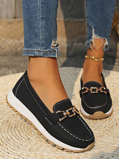 Halvine | Women's Orthopedic Loafers Horsebit Detail Lifestyle
