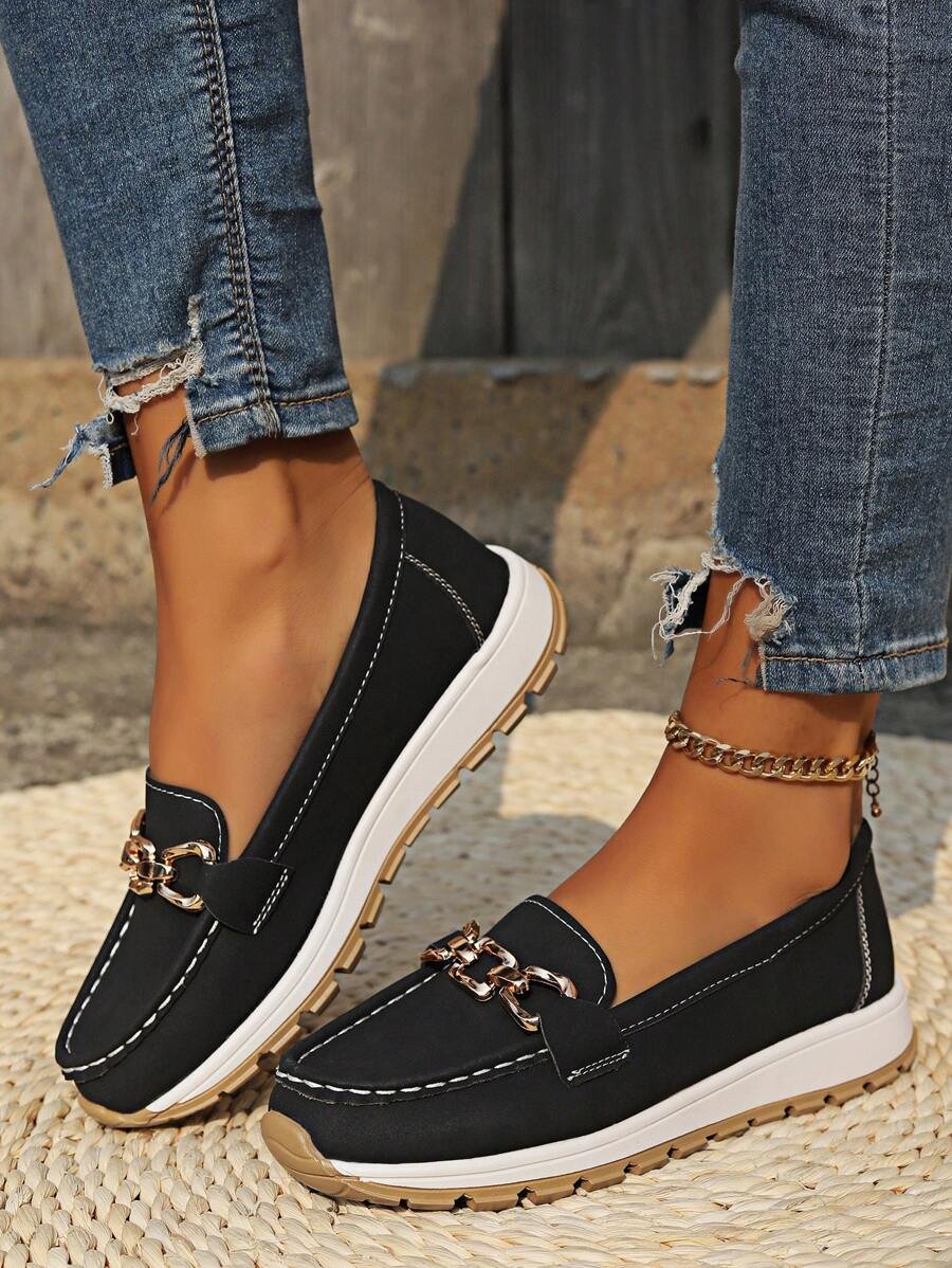 Halvine | Women's Orthopedic Loafers Horsebit Detail View 11