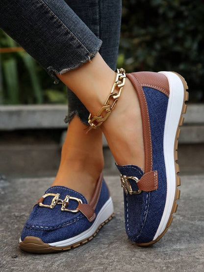 Halvine | Women's Orthopedic Loafers Horsebit Detail View 12