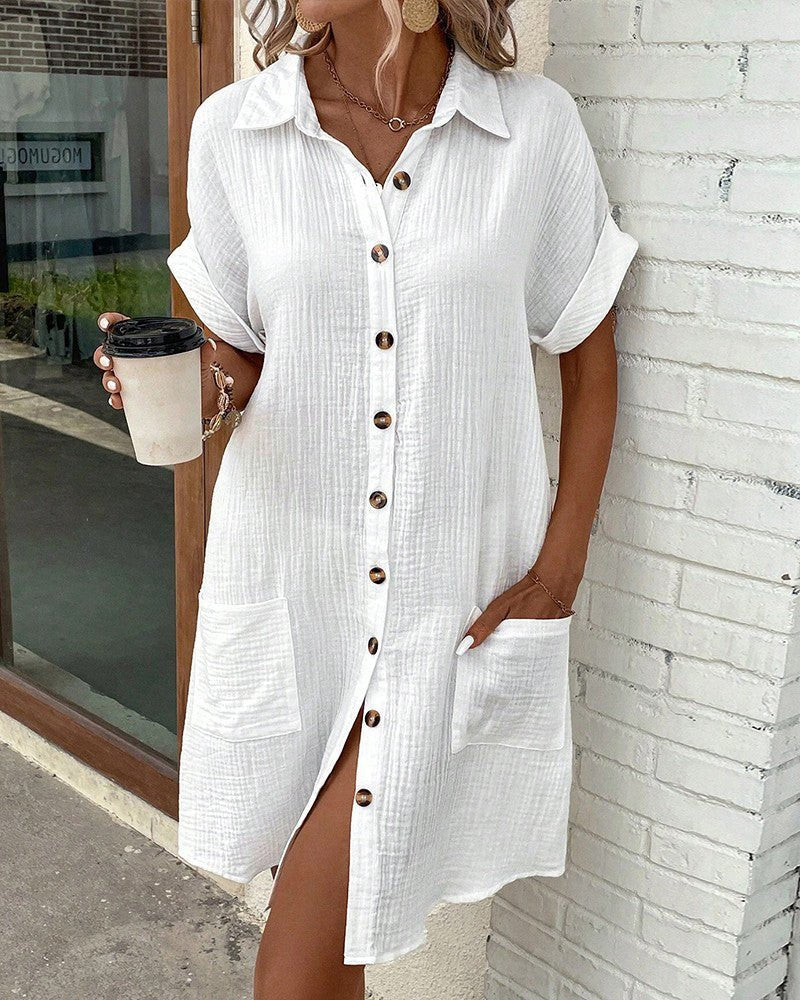 Iris | Women's Effortless Summer Dress Close Up