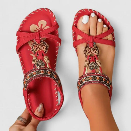 Iris | Women's Tassel Orthopedic Sandals Hero