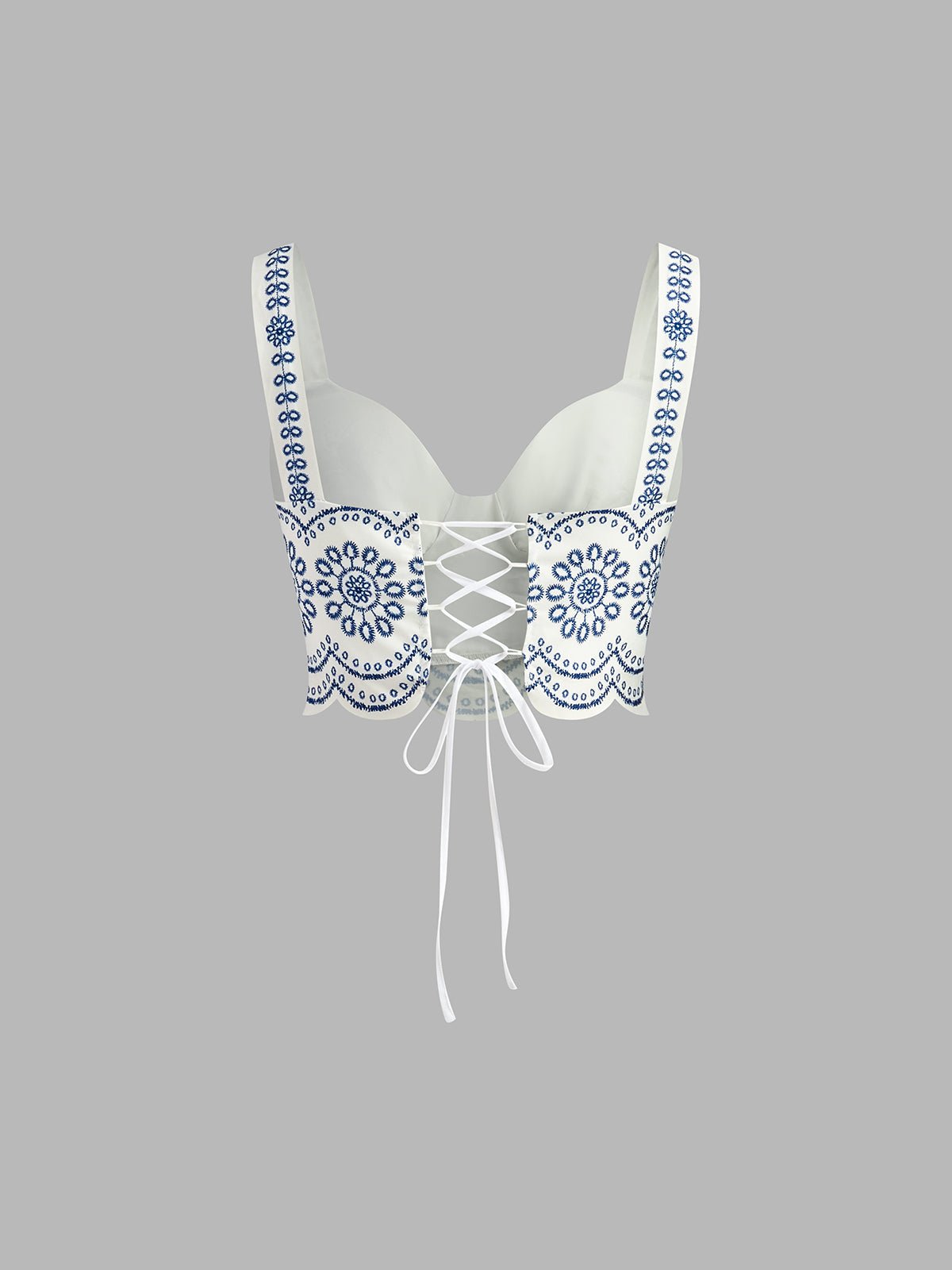 Isabrianne | Women's Printed Sleeveless Two-Piece Set Detail
