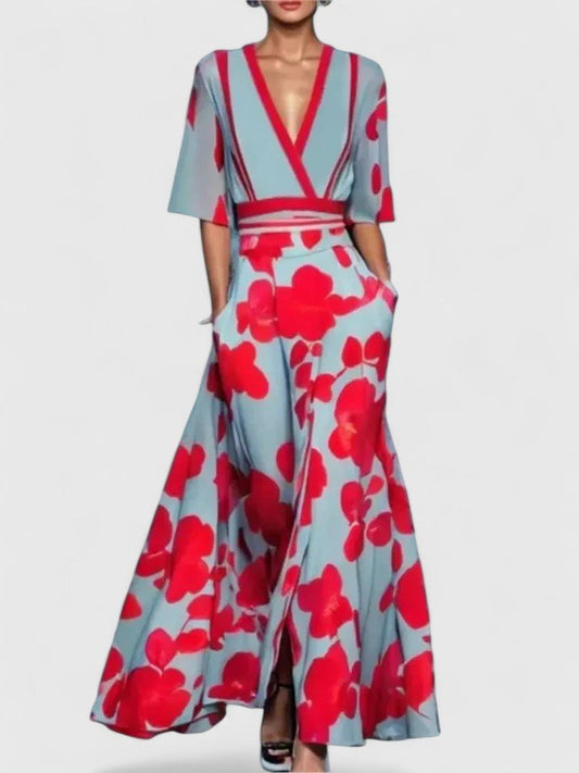 Isadora | Women's Floral Elegant Maxi Dress Hero