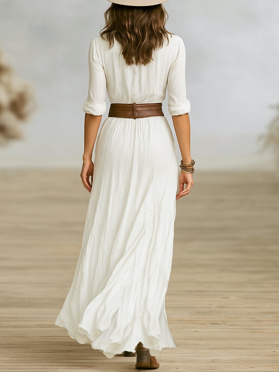 Isalynn | Women's Asymmetrical Chic Maxi Dress Angle
