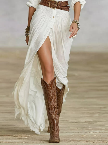 Isalynn | Women's Asymmetrical Chic Maxi Dress Lifestyle