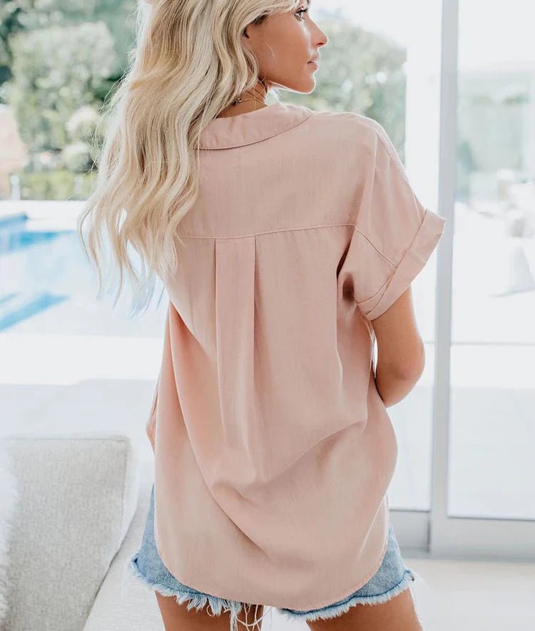Ivy | Women's Relaxed Fit Casual Blouse Detail