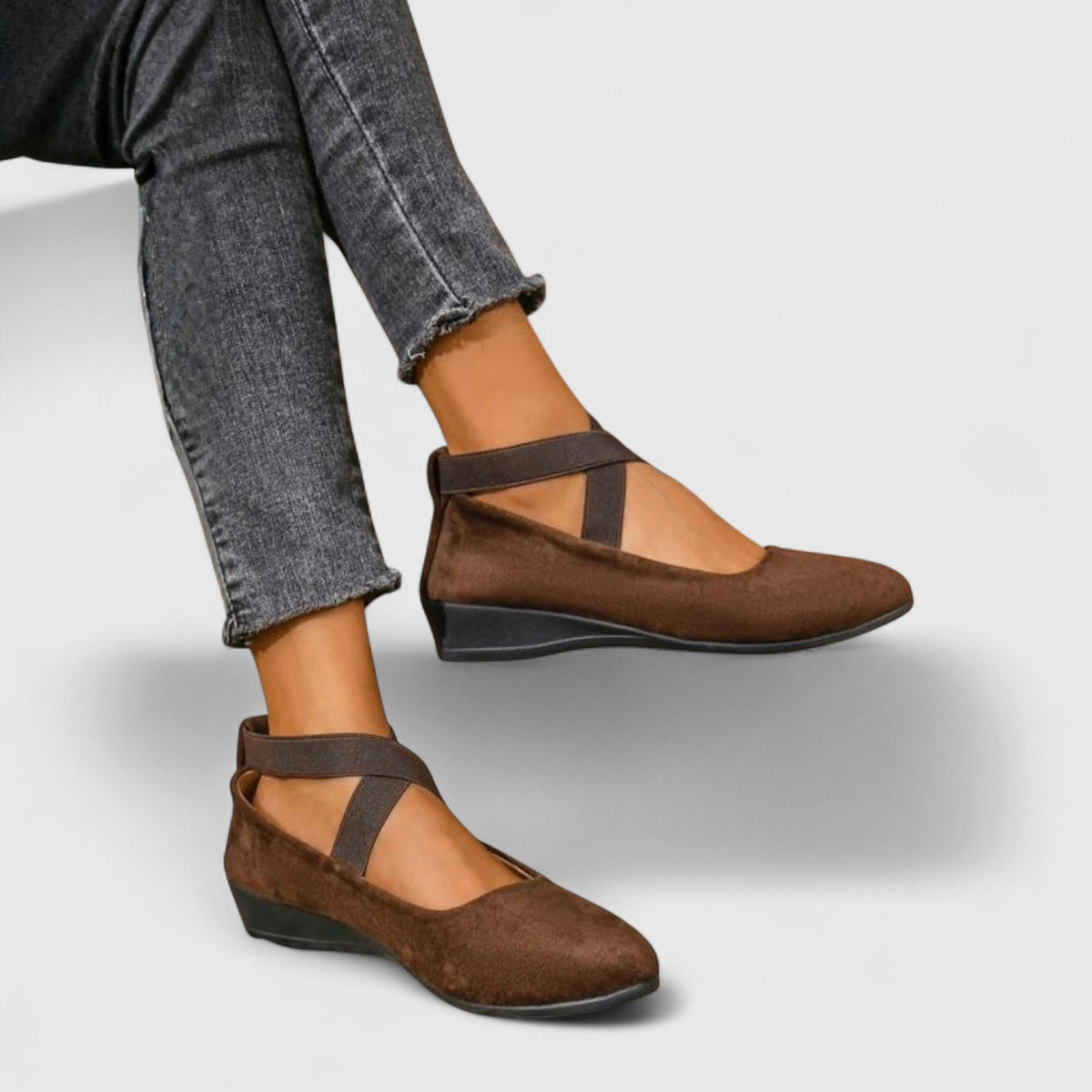 June | Cross Strap Orthopedic Shoes Detail