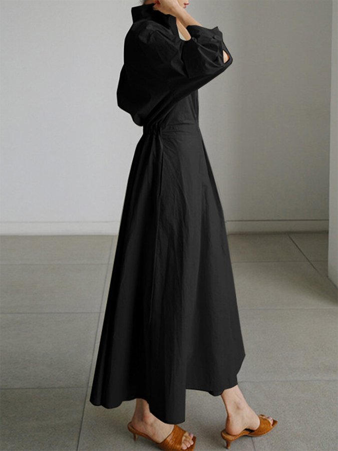 June | Women's Elegant Twisted Waist Dress Close Up