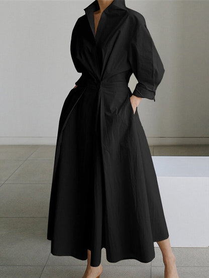 June | Women's Elegant Twisted Waist Dress Side