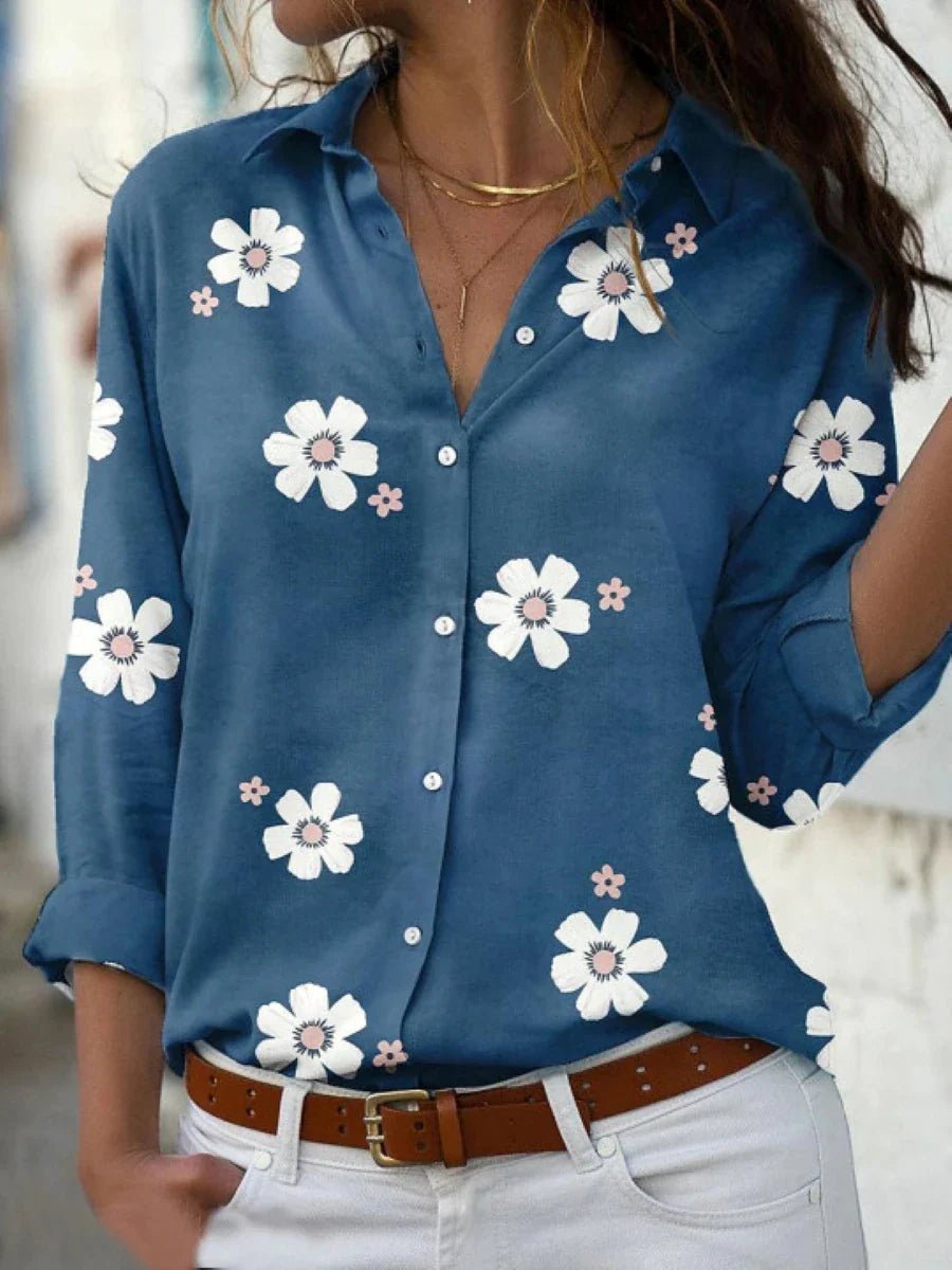 Lexi | Women's Daisy Floral Blouse Detail