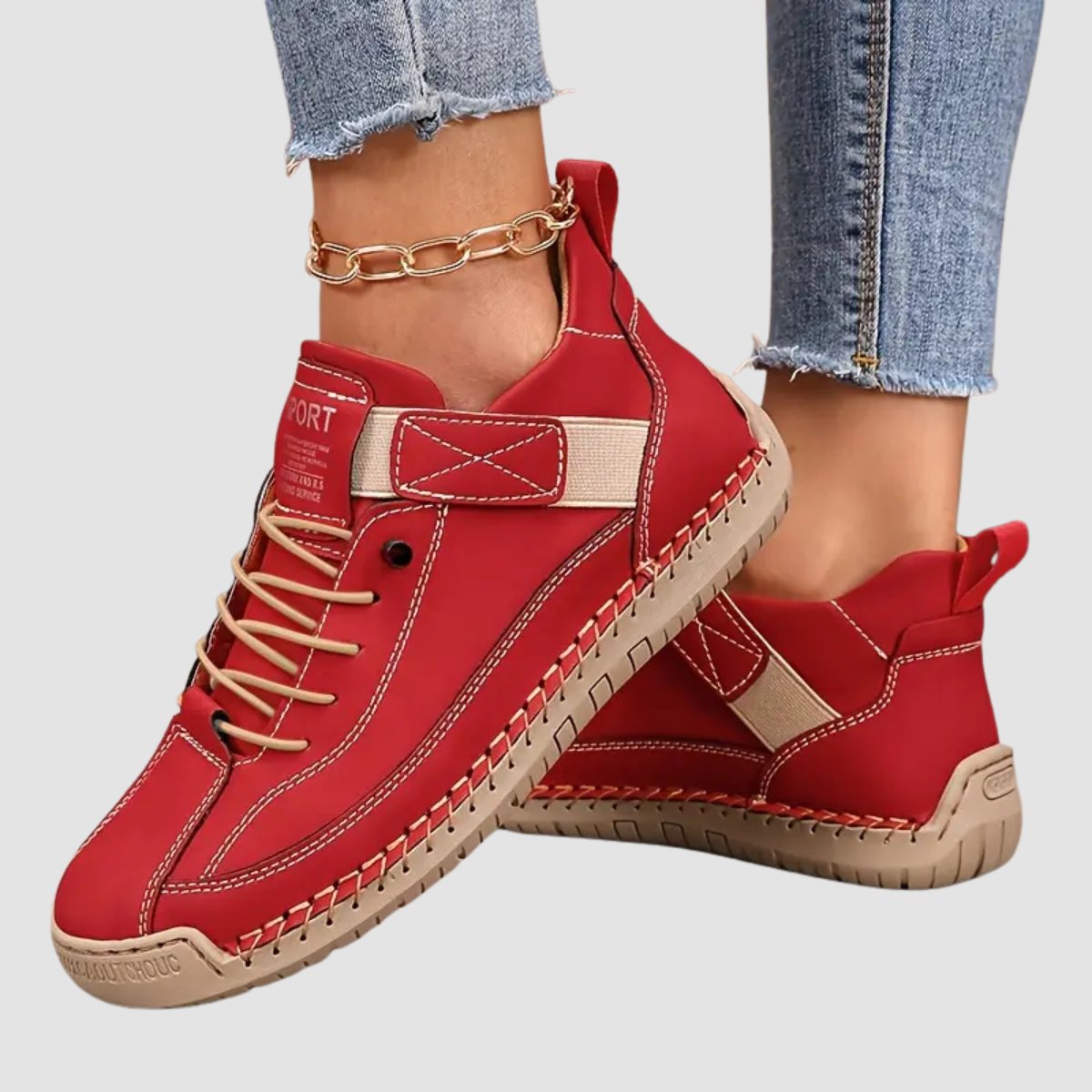 Lexi | Women's Orthopedic Strap Sneakers Lifestyle