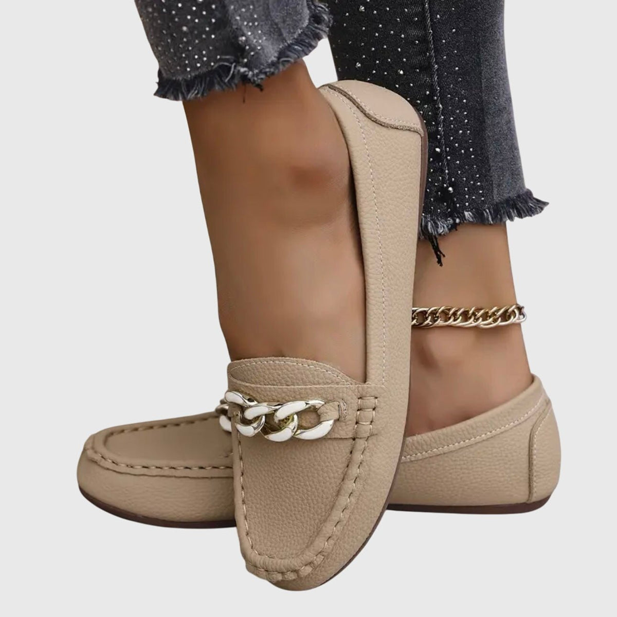 Lila | Women's Chain Orthopedic Loafers Angle