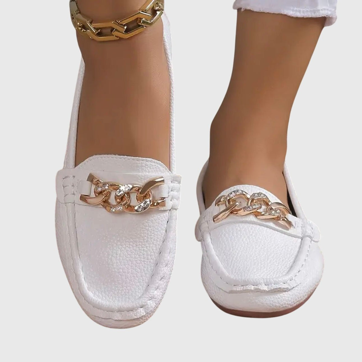 Lila | Women's Chain Orthopedic Loafers Full
