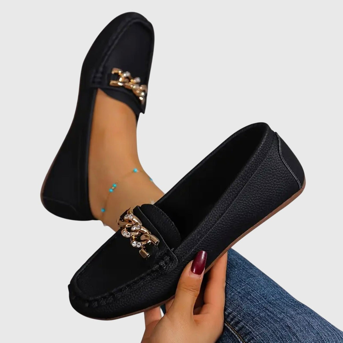 Lila | Women's Chain Orthopedic Loafers View 11