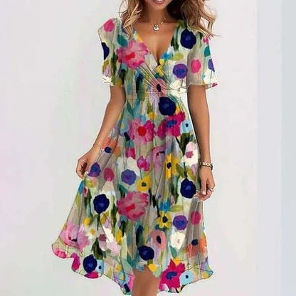 Lila | Women's Elegant Summer Ruffle Dress Detail