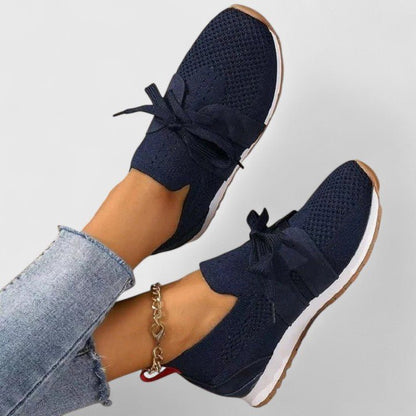 Lirelle | Women's Orthopedic Bow Knot Slip-On Sneakers Side
