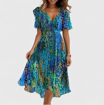 Lorianne | Women's Elegant Short Dress Floral High-Low Hero