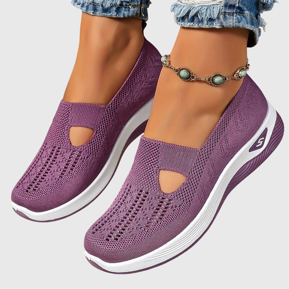Lorvaine | Women's Orthopedic Slip-On Shoes Heart Cutout Angle
