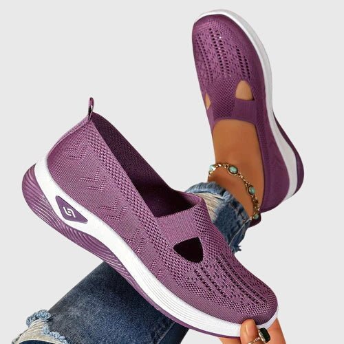 Lorvaine | Women's Orthopedic Slip-On Shoes Heart Cutout Lifestyle