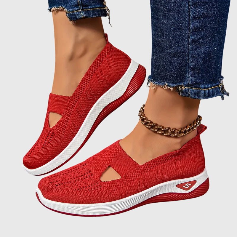 Lorvaine | Women's Orthopedic Slip-On Shoes Heart Cutout View 11