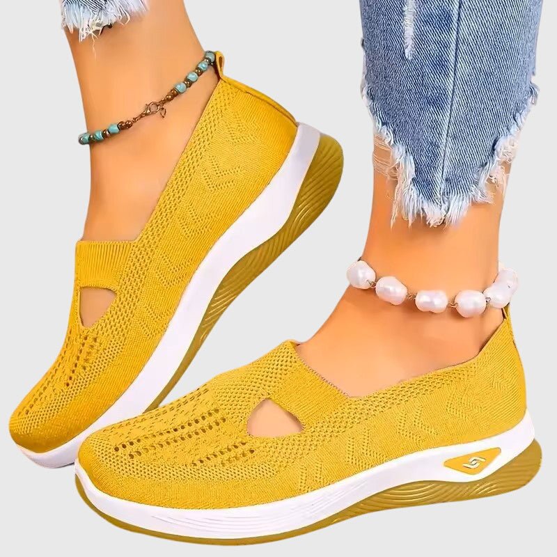 Lorvaine | Women's Orthopedic Slip-On Shoes Heart Cutout View 13