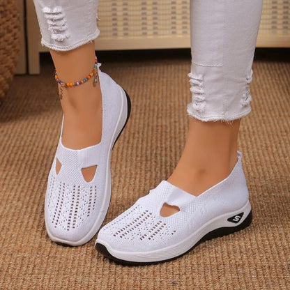 Lorvaine | Women's Orthopedic Slip-On Shoes Heart Cutout View 15
