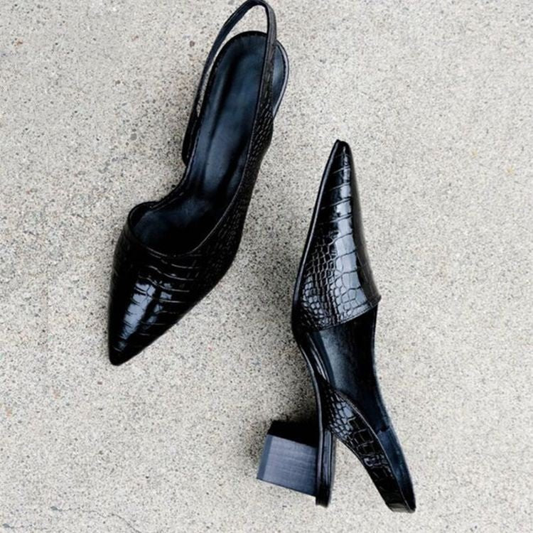 Lynn | Women's Comfortable Orthopedic Slingback Heels Detail