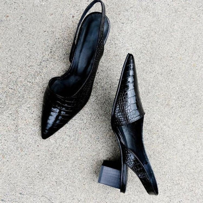 Lynn | Women's Comfortable Orthopedic Slingback Heels Detail