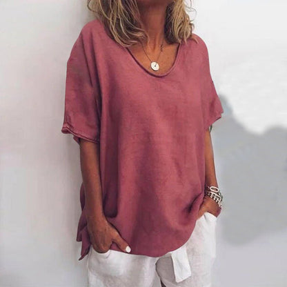 Lysandra | Women's Oversized Comfortable Loose Top Close Up