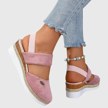 Maevelle | Women's Orthopedic Espadrille Platform Sandals Angle