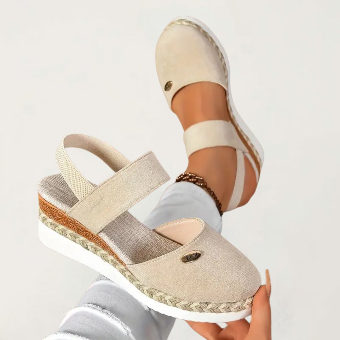 Maevelle | Women's Orthopedic Espadrille Platform Sandals Hero