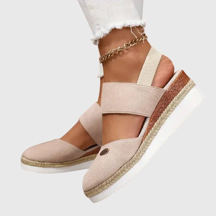 Maevelle | Women's Orthopedic Espadrille Platform Sandals Lifestyle
