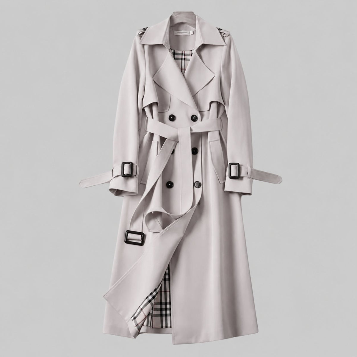 Magnolia | Women's Belted Classic Trench Coat Back